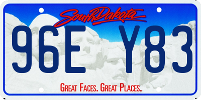 SD license plate 96EY83