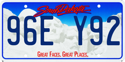 SD license plate 96EY92