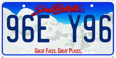 SD license plate 96EY96