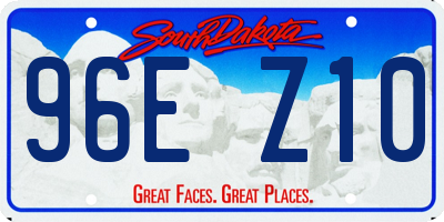 SD license plate 96EZ10