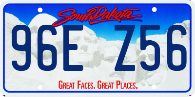 SD license plate 96EZ56