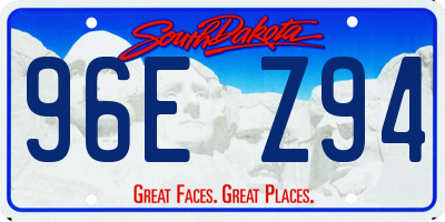 SD license plate 96EZ94