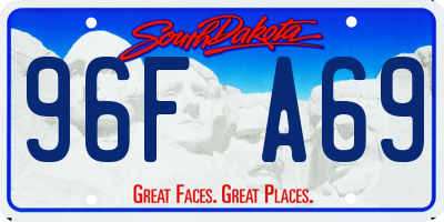 SD license plate 96FA69