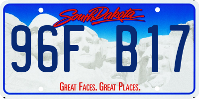 SD license plate 96FB17