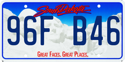 SD license plate 96FB46