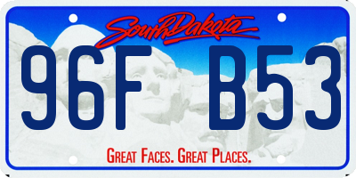 SD license plate 96FB53