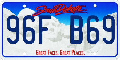 SD license plate 96FB69