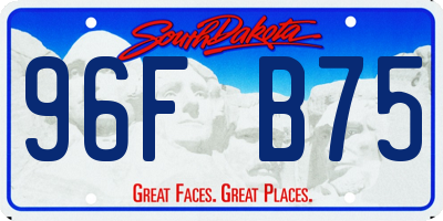 SD license plate 96FB75