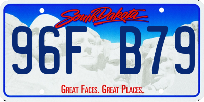 SD license plate 96FB79