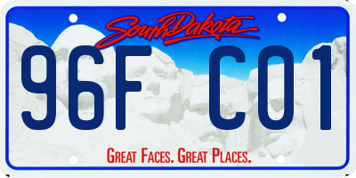 SD license plate 96FC01