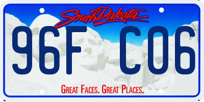 SD license plate 96FC06