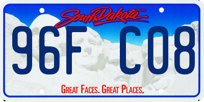 SD license plate 96FC08