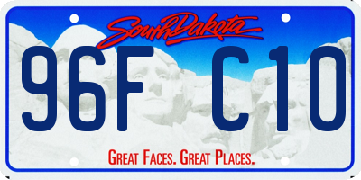 SD license plate 96FC10