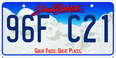 SD license plate 96FC21