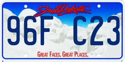 SD license plate 96FC23