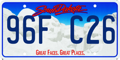 SD license plate 96FC26