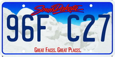 SD license plate 96FC27