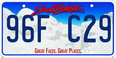 SD license plate 96FC29