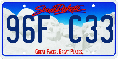 SD license plate 96FC33