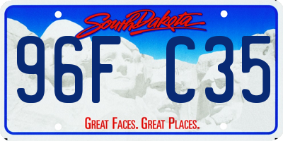 SD license plate 96FC35