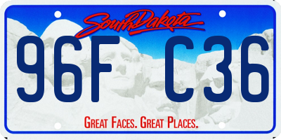 SD license plate 96FC36
