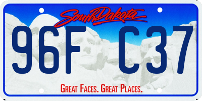 SD license plate 96FC37