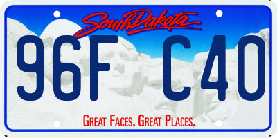 SD license plate 96FC40