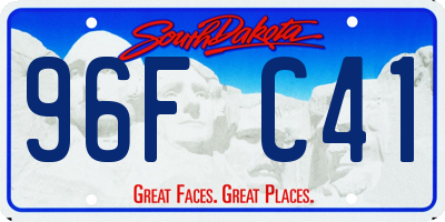 SD license plate 96FC41