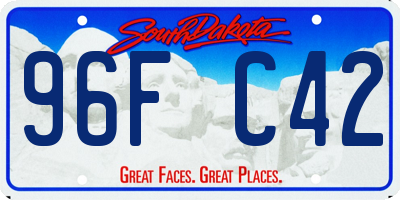 SD license plate 96FC42