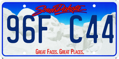 SD license plate 96FC44