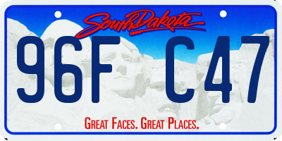 SD license plate 96FC47