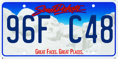 SD license plate 96FC48