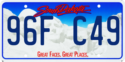SD license plate 96FC49