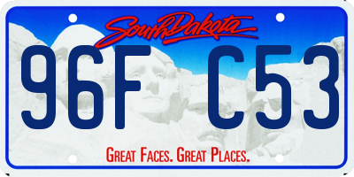 SD license plate 96FC53