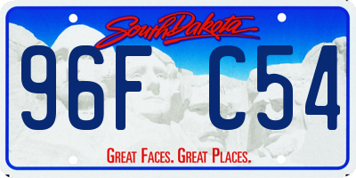 SD license plate 96FC54