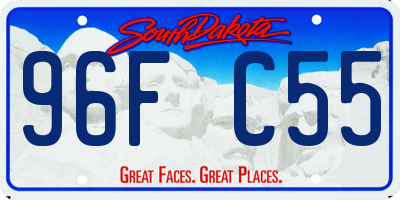 SD license plate 96FC55