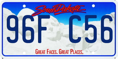 SD license plate 96FC56