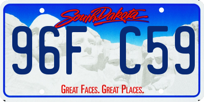 SD license plate 96FC59