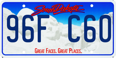 SD license plate 96FC60