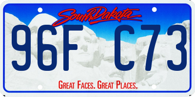 SD license plate 96FC73