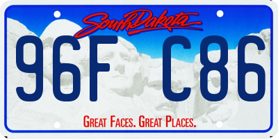 SD license plate 96FC86