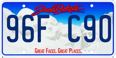 SD license plate 96FC90
