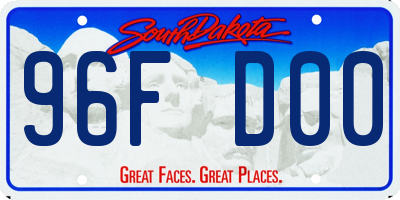 SD license plate 96FD00