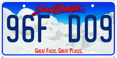 SD license plate 96FD09