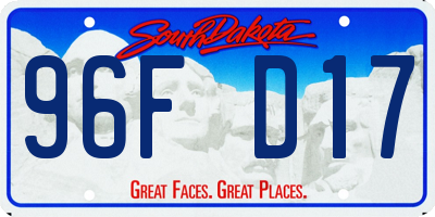 SD license plate 96FD17
