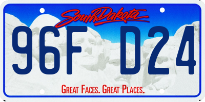 SD license plate 96FD24