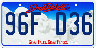 SD license plate 96FD36