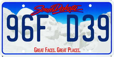 SD license plate 96FD39