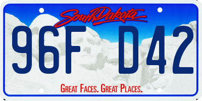 SD license plate 96FD42