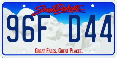 SD license plate 96FD44